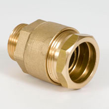 MESSING KOPPELING 5/4'' MANNELIJK NORMAAL