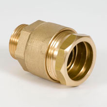 MESSING KOPPELING 5/4'' MANNELIJK VERSTERKT