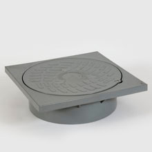 PVC TOEZICHT DEKSEL 250MM