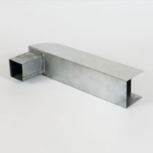 ZINK GOOTBAK 100MM 50CM LANG