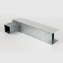 ZINK GOOTBAK  80MM 30CM KORT