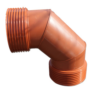 PP-RIBWALL BOCHT DN400 90° MOF/MOF