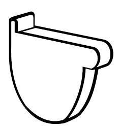 GOOT S-165 EINDSTUK LICHTGRIJS LINKS