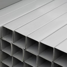 PVC REGENWATERBUIS GRIJS  80X80MM  VIERKANT 3M