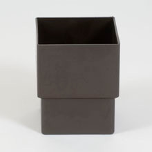 PVC REGENWATER MOF BRUIN 100X100MM VIERKANT