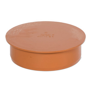 PVC RIOOL STOP 125MM RDBR (IN DE MOF)