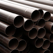 PVC REGENWATERBUIS BRUIN  50MM ROND 4M