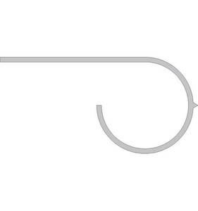 P127 ZINKKRUL KORT BRUIN (008)