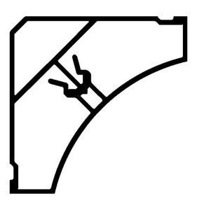 P129 SIERLIJSTPROFIEL BRUIN (008)