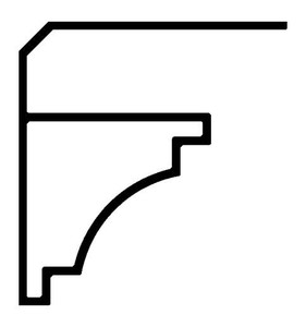 P155 SIERLIJSTPROFIEL 35X37MM BRUIN (008)