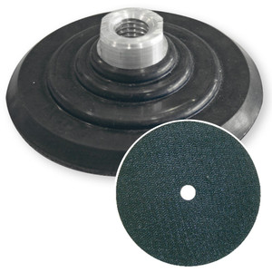 RUBBER STEUNSCHIJF (FLEXIBEL) DIAM. 100 MM X M14 VOOR DROOG & NAT DIAMANTPADS