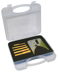 DROOGBOOR SET MET WAX-COOLING Ø 6,8,10,12,14 MM + INOX GUIDE