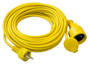 RALLONGE, PRISE AVEC CLAPET - 15 M - H05VV-F