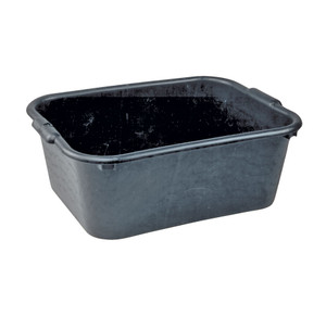 MORTELBAK RECHTHOEKIG - PE  90 L - ZWART