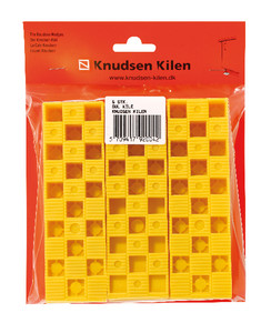 SCHUINE SPIEËN 25 X 45 X 150 MM - PER 6 ST - GEEL