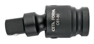 RACCORD UNIVERSEL POUR DOUILLE À CHOC- 1/2" - 68 MM - CHROME NOIR