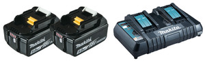 POWERPACK BL1850B : 2X BL1850B LI-ION BATTERIJ 18V 5,0AH + DUBBELE SNELLADER DC18RD IN MAKPAC KOFFER POWERPACK BL1850B : 2X BL1850B LI-ION BATTERIJ 18V 5,0AH + DUBBELE SNELLADER DC18RD IN MAKPAC KOFFER