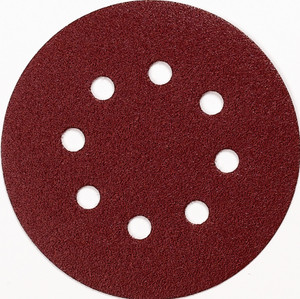 SCHUURSCHIJF RED VELCRO (10ST) P 100 X  Ø125MM