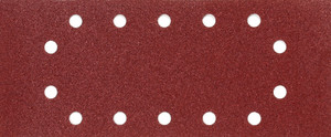 SCHUURVEL RED GEPERFOREERD (10ST) L280X B115MM P80