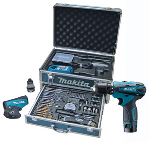 ACCU BOOR- EN SCHROEFMACHINE 10,8V 10MM + 2X BL1013 + 1X DC10WA + KOFFER + ACC