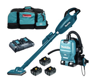COMBOPACK LXT 18V: DVC260 + DCL181F + 3X BL1850 + 1X DC18RD + TOOL BAG