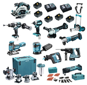 COMBOPACK 18V : DHP481 + DDA351 + DTD153 + DHS680 + DJR188 + DJV181 + DGA506 + DBO180 + TROLLEY