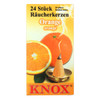 KNOX Orange German Incense Cones – detail view of the German Christmas smoker
