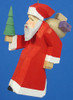 Hand Carved Santa German Ornament – detail view of the Christmas ornament