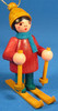 Holiday Sports Children German Ornament Skiing – alternate view of the Christmas ornament