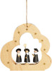 Richard Glässer Cloud Ornament with Carolers | 9cm – alternate view of the Christmas ornament