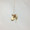 German Ornament Angel Playing Trombone – side view of the Christmas ornament