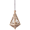 Rabbits Trees Triangle German Ornament – Christmas ornament by Kuhnert