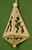 Rabbits Trees Triangle German Ornament – alternate view of the Christmas ornament