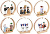 Seiffen Christmas Ornaments Set Six