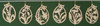 Six Cut Out Flowers Egg Frame German Ornaments – Christmas ornament
