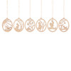Six Spring Scene Egg Frame German Ornaments – Christmas ornament by Gabriele Gunther e. Kfr