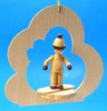 Snowboard Wood German Ornament – Christmas ornament by Richard Glaesser