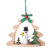 Snowman Tree Frame German Ornament – Christmas ornament