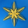 Star Wooden German Scene – alternate view of the Christmas ornament