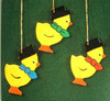 Three Chicks German Ornaments – detail view of the Christmas ornament