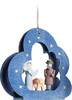 Holy Family Blue Cloud German Ornament ORR134X03