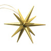 Five Golden Pointy Stars German Ornaments – detail view of the Christmas ornament