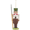 Nutcracker Miner German Ornament White – German nutcracker by Karl-Heinz Bilz