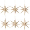 Six Natural Wood Pointy Stars German Ornaments – Christmas ornament by Albin Preissler