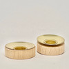 Wood Brass Tealight Medium 14mm Candle Cup Insert – alternate view of the wooden candleholder