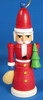 Nutcracker Santa and Christmas Tree German Ornament – alternate view of the German nutcracker