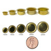 Brass Drip Cup – detail view of the German handcrafted gift