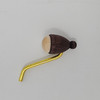 Pipe for Smoker Brown - The bulb part of the pipe measures about 3/4 inch and the total length of the pipe is approximately 1 1/2 inches
