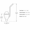 Dark Brown Pipe - 3/4 Inch Body - Replacement Part for German Smoker – detail view of the German Christmas smoker