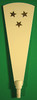Pyramid Paddle 229mm x 76mm White Star – alternate view of the Christmas pyramid